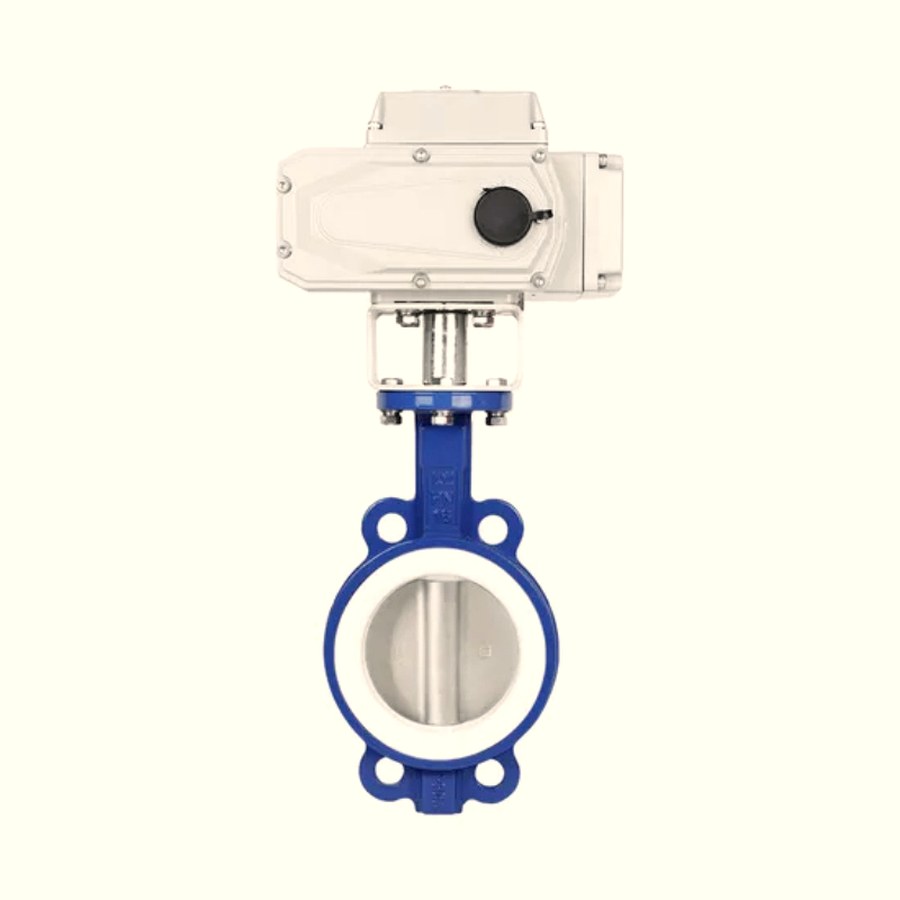 Gear operated flanged butterfly valve