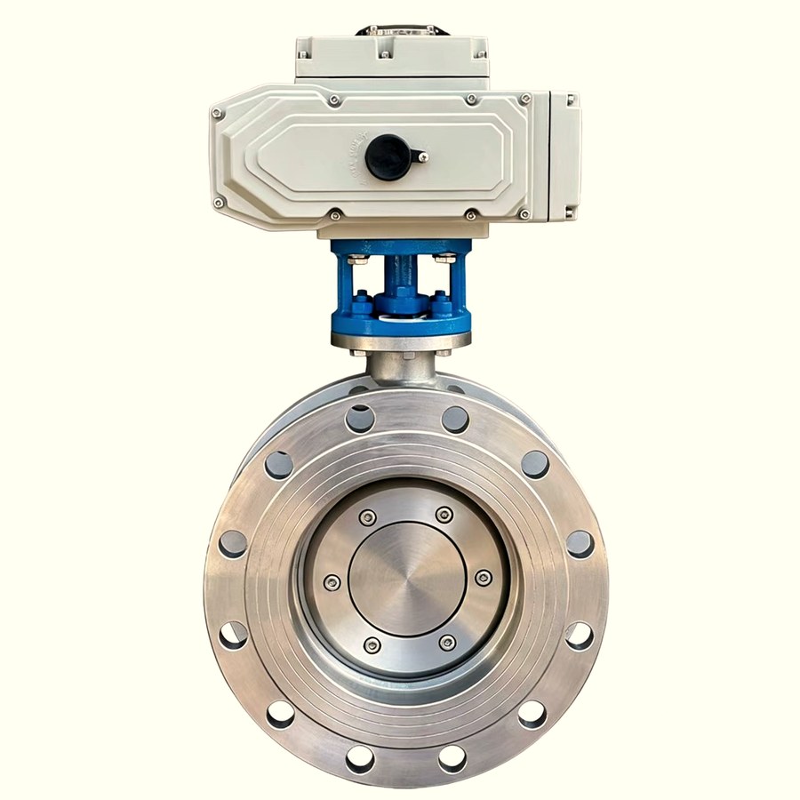 Flanged butterfly valve, ductile iron body